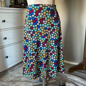 Colorful geometric skirt, large